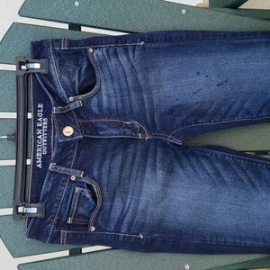 American Eagle Skinny 6s 6 Short Dark Blue Jeans